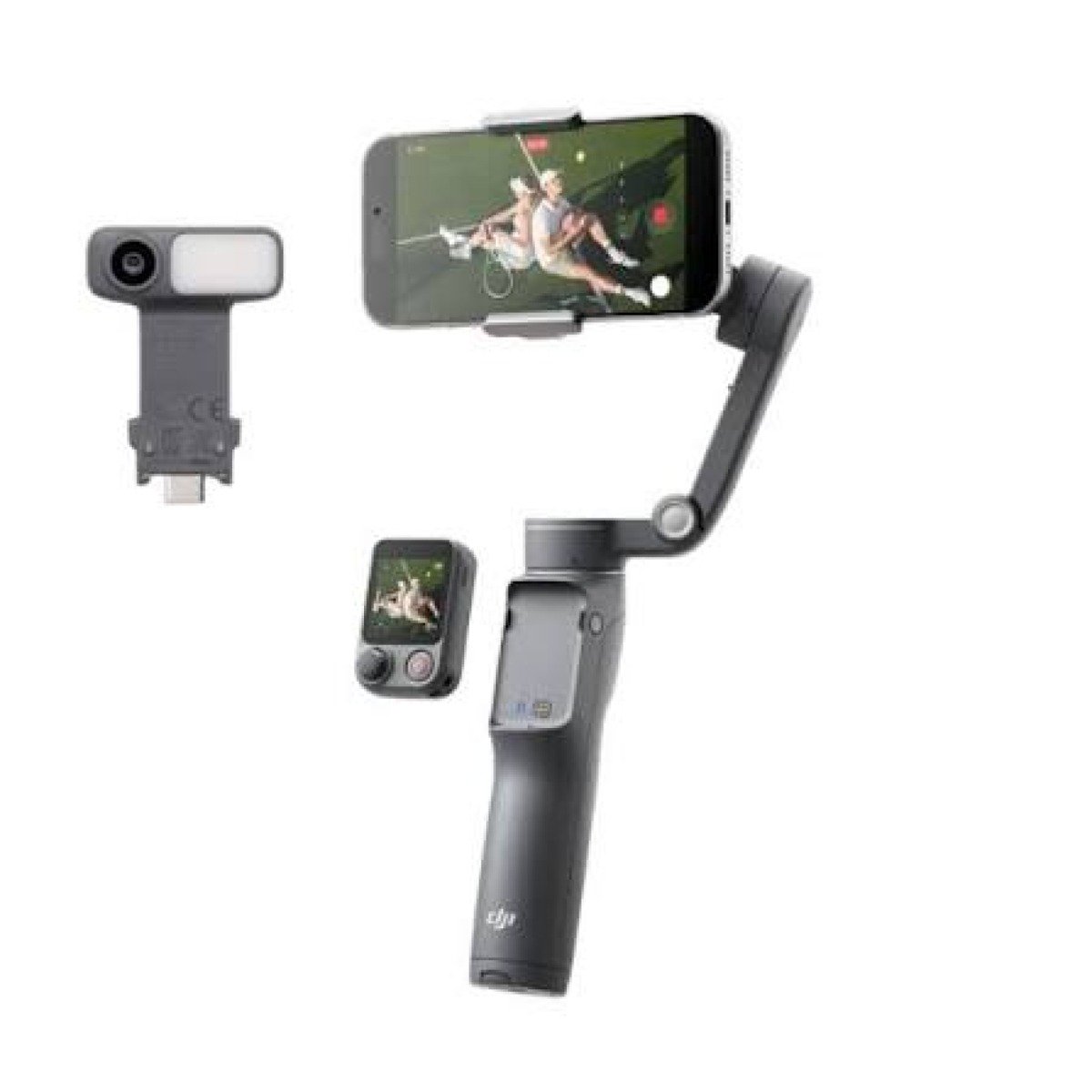 DJI Osmo Mobile 8P Advanced Tracking Combo – Nacelle stabilisatrice 3 axes iPhone/Android avec Module Multifonctionnel 2, télécommande Osmo FrameTap et rotation 360° illimitée — photo 2